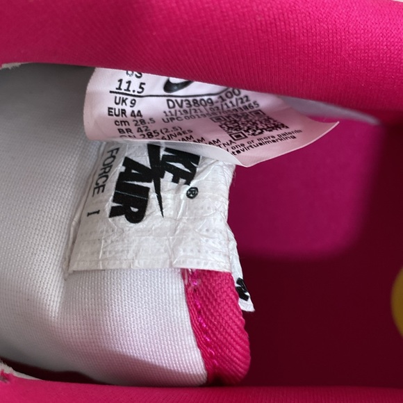 🆕 NIKE Air Force 1 ‘07 LX 2023 WMNS Low Cut White/White-Pink Dragon Fruit In 📦 - Picture 13 of 15